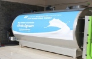Büyükşehir'den süt tankı