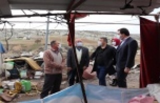 Çadırda yaşayan aileye Kaymakamlık sahip cıktı