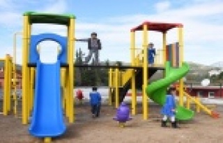 Alanya Belediyesi park hazırlığında