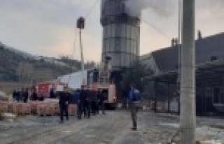 Alanya'da orman ürün deposunda korkutan yangın