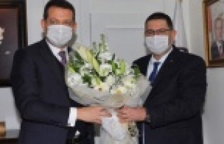 Esnaf başkanlarından kaymakama ziyaret