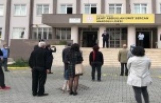 “İstiklal Marşı’nı öğrencilerimizle birlikte...