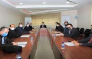 Kaymakam Ürkmezer İlçe Spor Güvenlik Kurulu toplantısına...