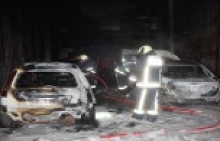 Sanayi sitesinde yangın paniği