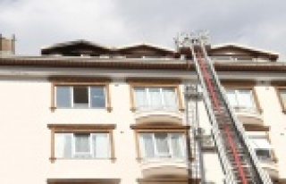 Alanya'da apartmanda yangın paniği