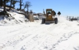 Büyükşehirin ilçelerdeki kış mesaisi sürüyor