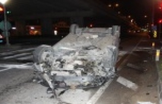 Feci kazadan yara almadan kurtuldu, alkolün etkisiyle...