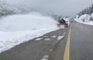 Gece kapanan Antalya-Konya karayolu kontrollü olarak...