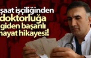 İnşaat işçiliğinden doktorluğa giden başarılı...