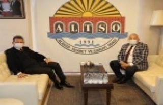 Kaymakam Ürkmezer’den başkan Şahin’e ziyaret