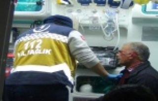 Kazada kulağı kopan araç sürücüsü, aracını...