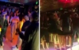 Kısıtlamayı hiçe saydılar, diskoda eğlendiler