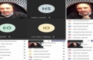 Müftü İlhan öğrencilerle çevrimiçi bir araya...