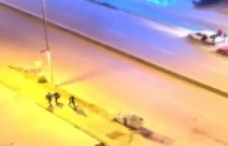 Öfkelerini park halindeki araçtan çıkardılar