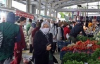 Pazarda tedirgin eden görüntü