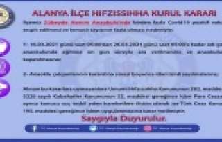 Alanya'da korona yine bir okulda patlak verdi