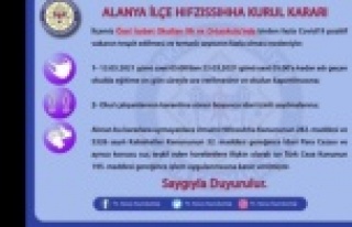 Alanya'daki o okulda korona şoku