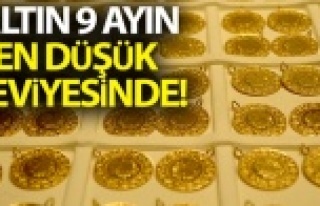 Altın 9 ayın en düşük seviyesinde