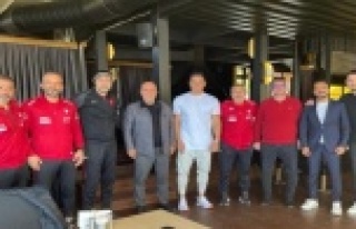 Başkan Çavuşoğlu, Kafkas ve ekibini ziyaret etti