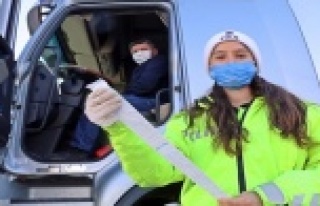 Emniyetin ‘ağır’ ablası mola vermeyen tır...