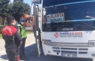 Jandarmadan toplu ulaşım araçlarına denetim