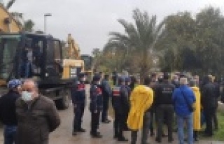 Otelde yıkım gerginliği