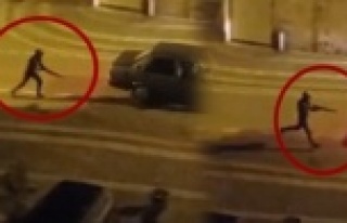 Silahlı çatışmada korku dolu anlar