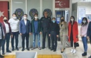 Alanya Ak Gençlik'ten polislere ziyaret