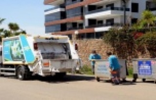 Alanya Belediyesi'nden Çöp toplama saatine...