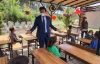 Alanya'da açık hava sınıfı kuruldu