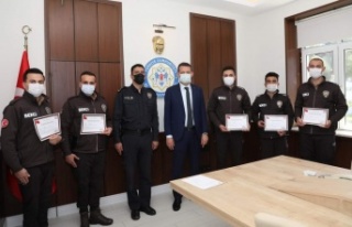 Alanya'da bekçilere başarı belgesi