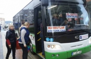Alanya'da halk otobüslerine kapanma ayarı