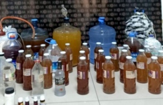 Alanya'da sahte alkol baskını