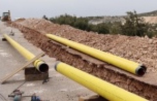 Doğalgaz için ilk kazma vuruldu
