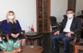 Güler’den Kaymakam Ürkmezer’e ziyaret