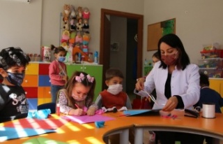 Gündoğmuş Kreş ve Gündüz Bakım Evi’nde eğitim...