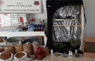 Kaçak alkol ve uyuşturucu madde üreterek satışını...