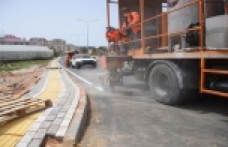 Portakal Caddesi yol çizgileri ile daha güvenli