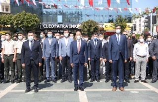 Alanya'da 19 Mayıs töreni korona gölgesinde...