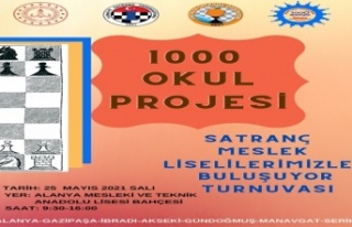 Alanya'da “Meslek Liseli gençler satrançla...