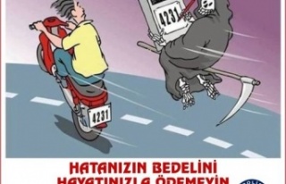 Alanya Emniyeti motosiklet sürücülerini uyardı