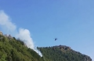 Alanya Kalesi’nde yangın çıktı