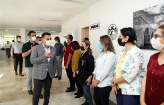 Başkan Yücel, personeli ile bayramlaştı