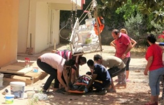 Boya ustası mesaisinin ilk gününde ölümden döndü