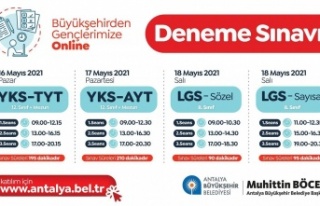 Büyükşehir'den gençlerimize online deneme...