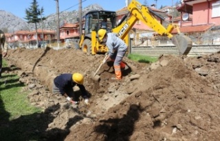 İbradı'da 30 yıllık içme suyu altyapısı...