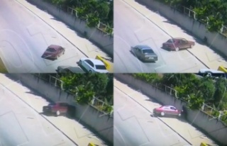 Kaldırımda gelen ölüm kameraya yansıdı