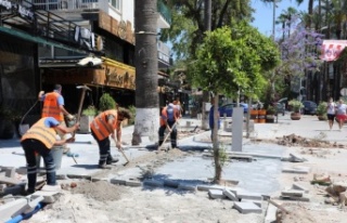 Kaleiçi çevre düzenleme çalışması sürüyor