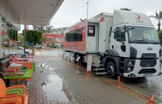 Kan alma aracı Alanya’da