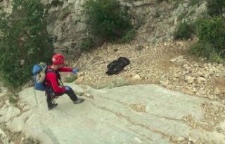 Kayıp dağcının cesedinin bulunma anları paylaşıldı